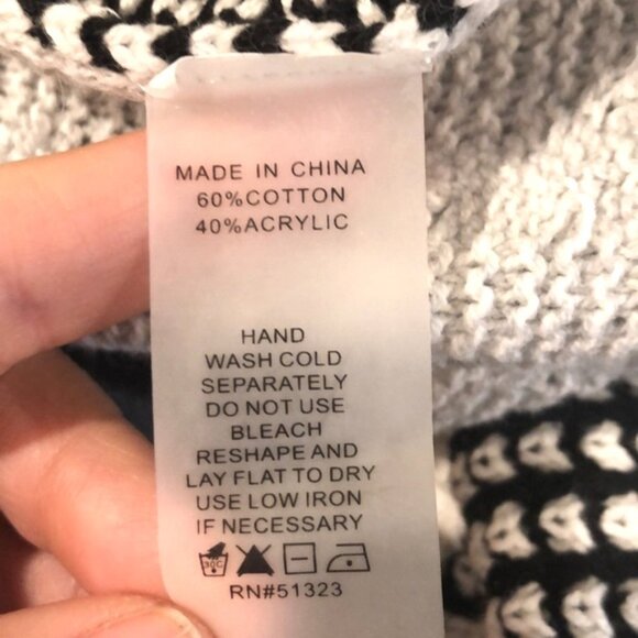 Vince Camuto Mixed Knit Poncho, oversized - Picture 12 of 12